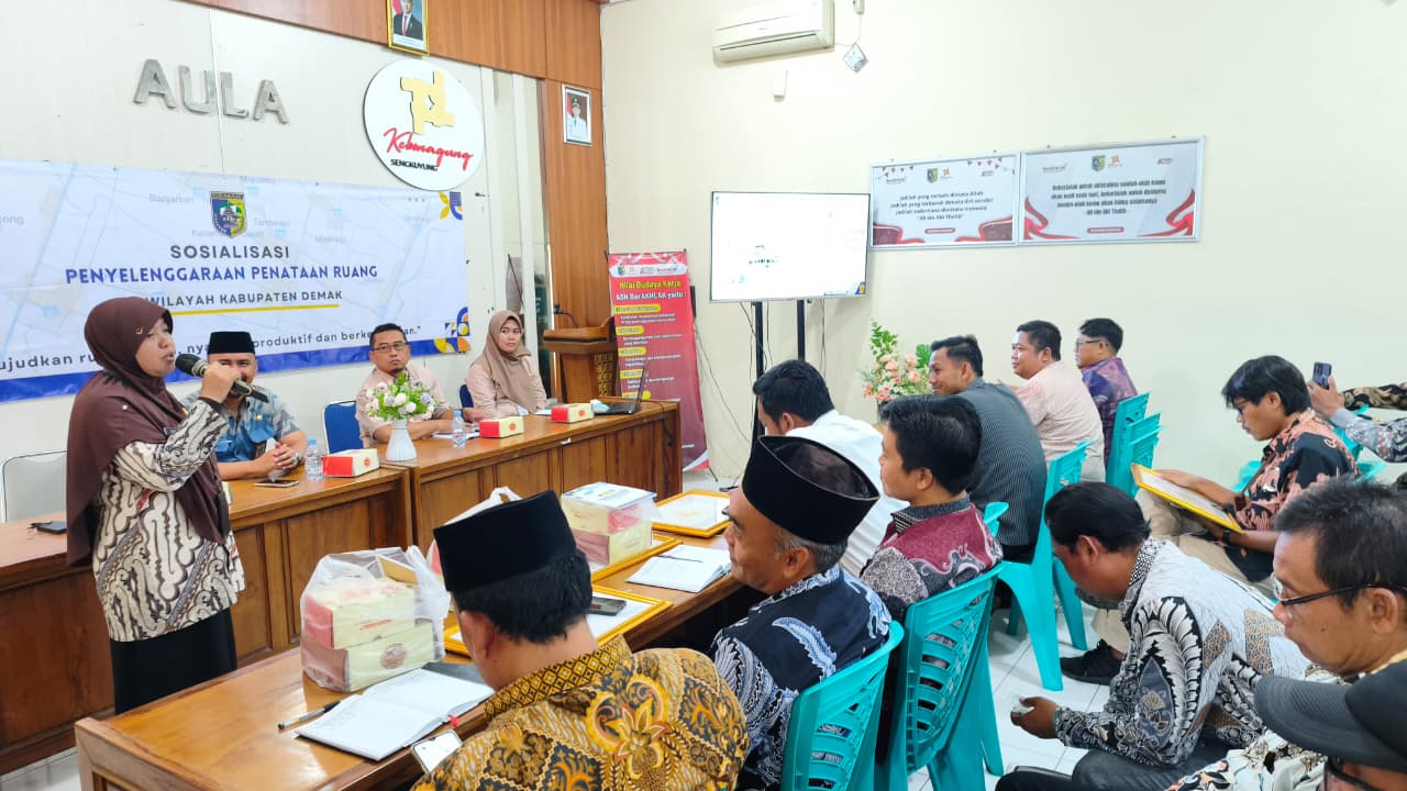 Sosialisasikan Pemanfaatan Ruang di Wilayah Kabupaten Demak, DINPUTARU Kunjungi Kebonagung