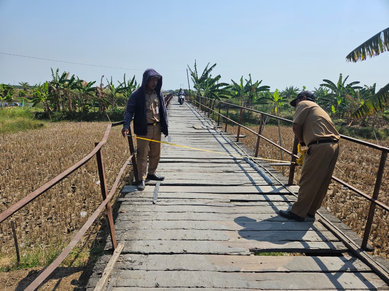 20 Tahun Jadi Akses Vital, Jembatan Glodak Banjarsari Sayung Akhirnya Direkonstruksi